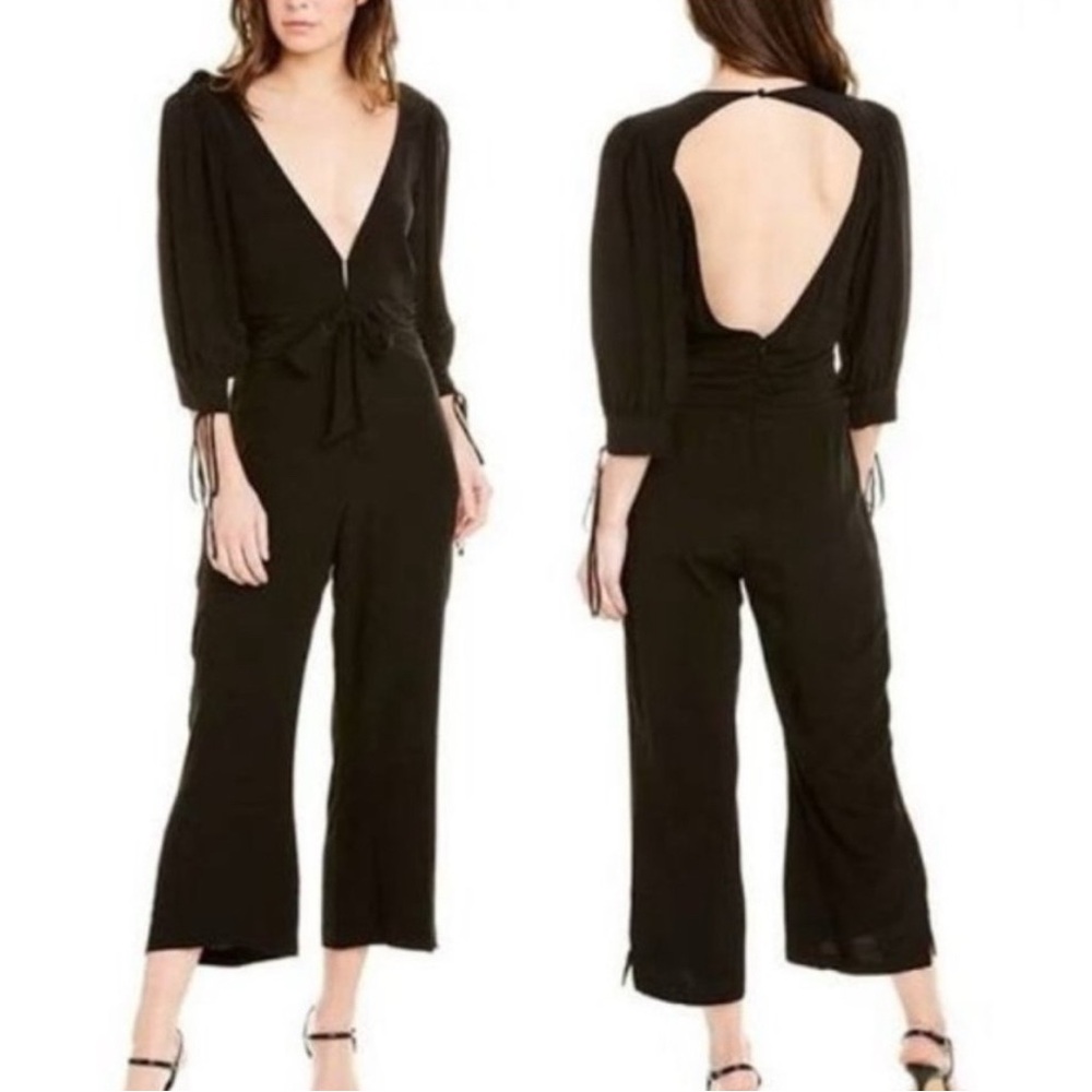 NEW NWT For Love & Lemons Georgi Wide-Leg Romper Jumpsuit